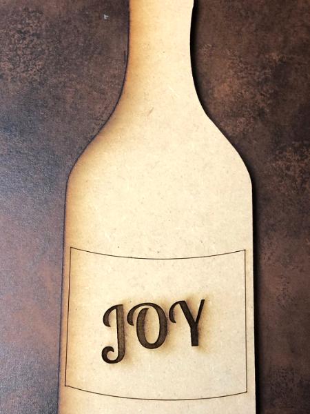 Joy Wine Bottle