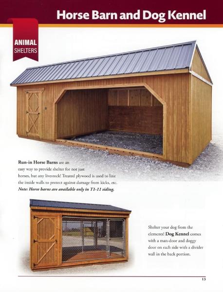 Horse Barn and Dog House