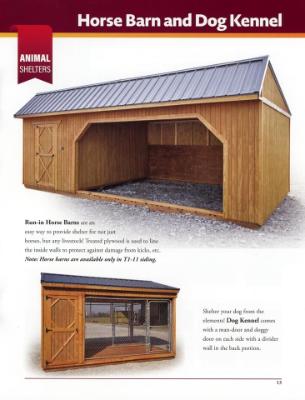 Horse Barn and Dog House