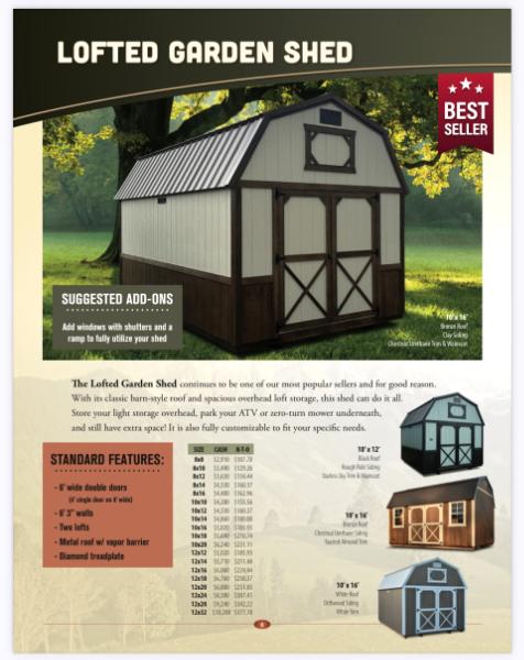 Lofted Garden Shed